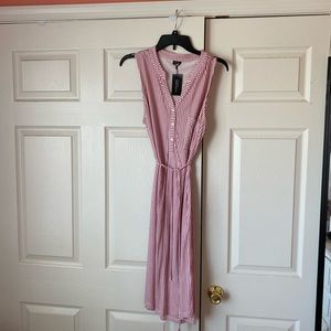 Lascana for Venus red striped dress